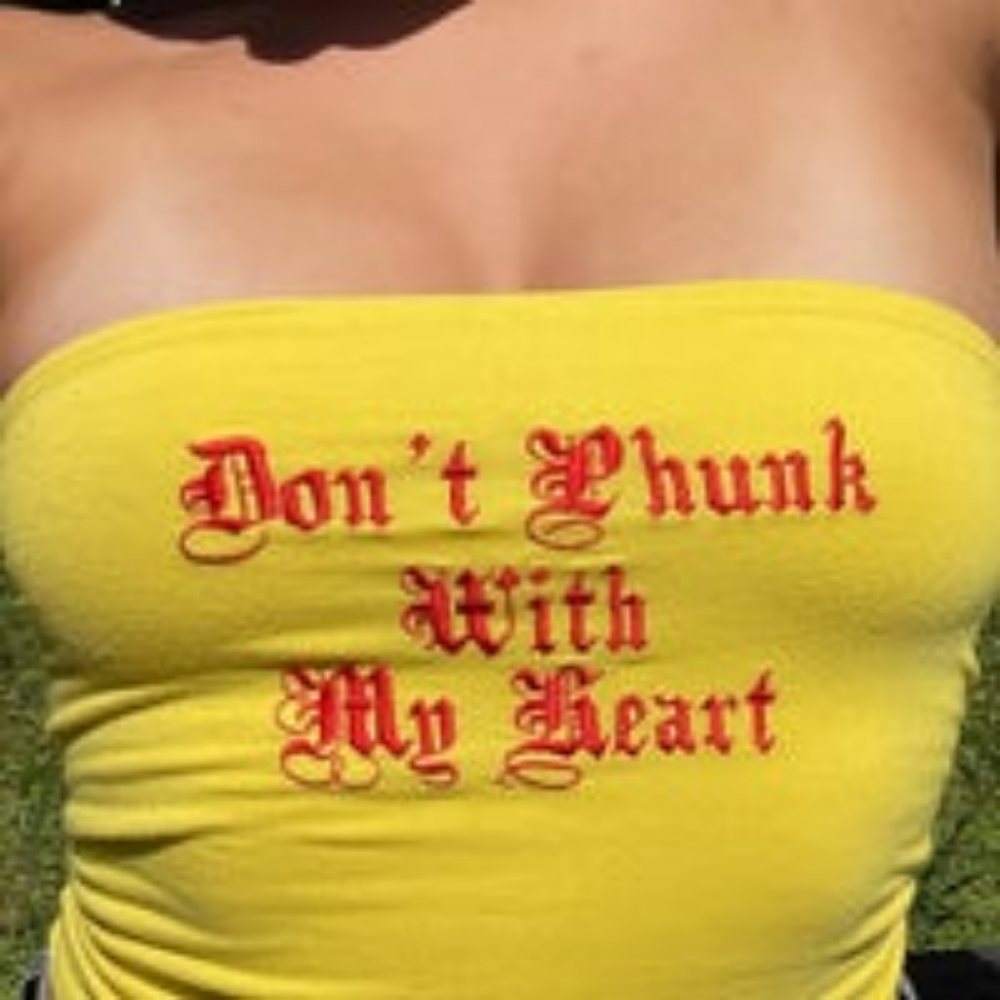 Omighty Yellow Crop Tube Top (Listing for mmzayz)